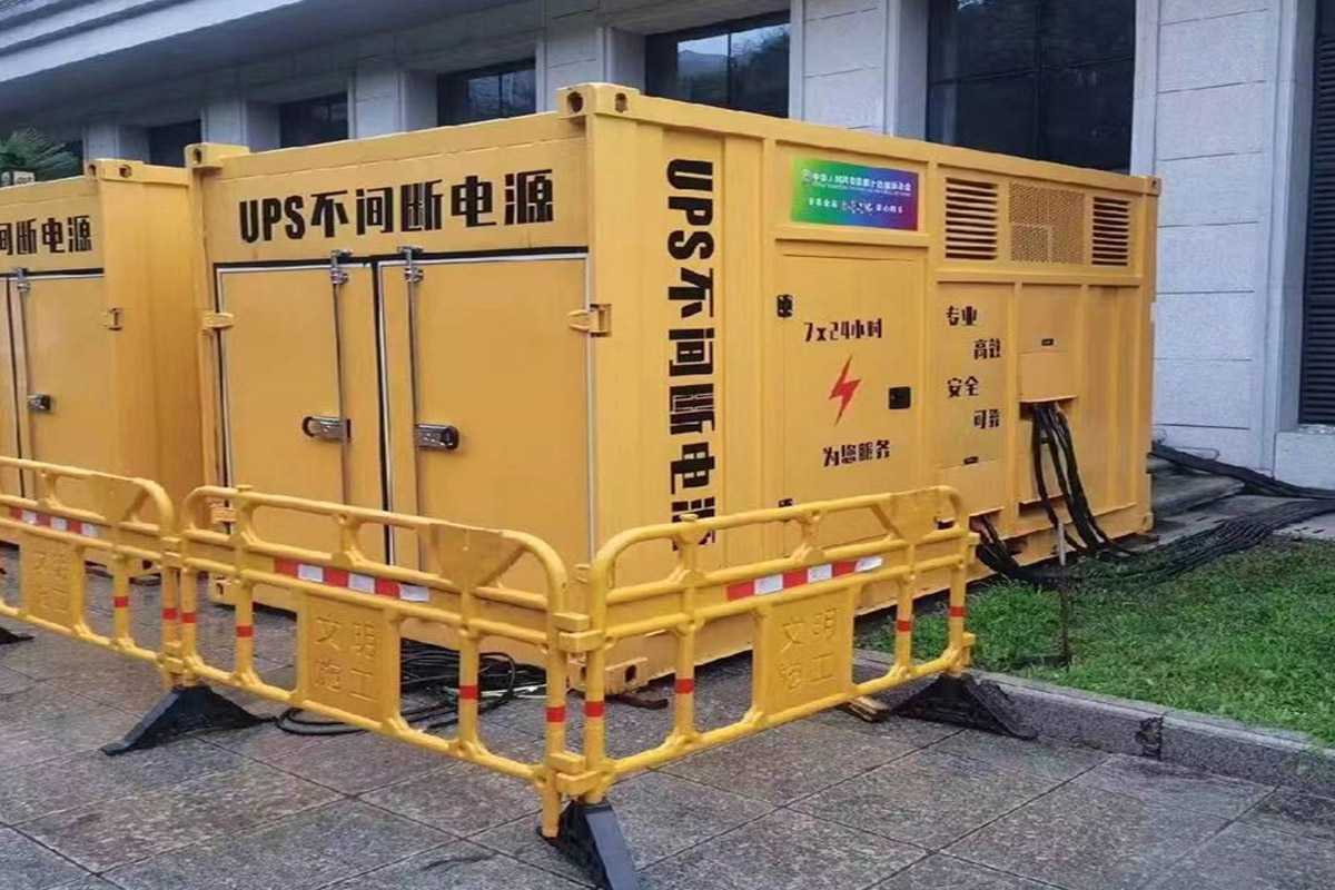 博鳌镇发电机租赁施工现场
